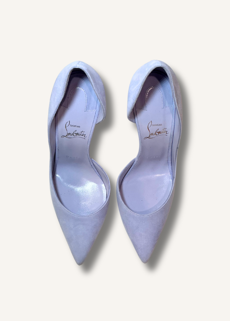 Christian Louboutin Purple Suede Iriza Heels