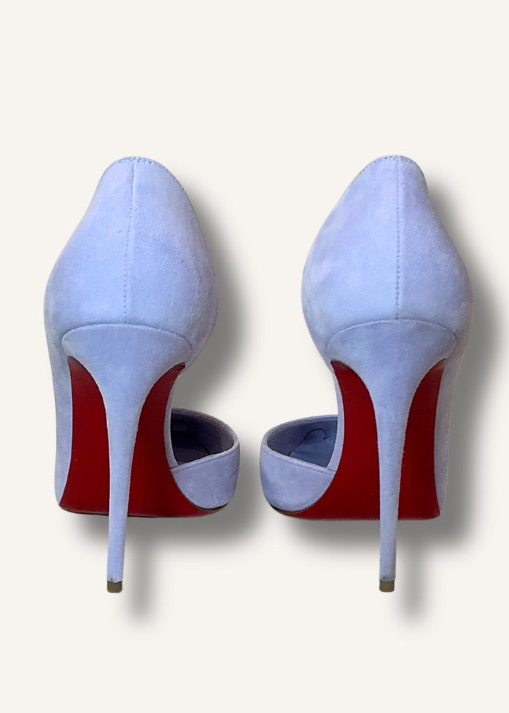 Christian Louboutin Purple Suede Iriza Heels