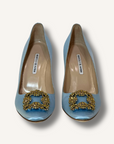 Manolo Blahnik Light Blue Hangisi Pumps