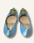 Manolo Blahnik Light Blue Hangisi Pumps