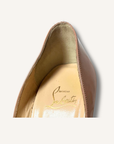 Louboutin Beige Lady Peep Pumps