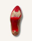 Louboutin Beige Lady Peep Pumps