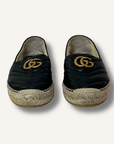 Gucci Black Marmont GG Espadrilles