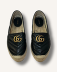 Gucci Black Marmont GG Espadrilles