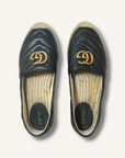 Gucci Black Marmont GG Espadrilles