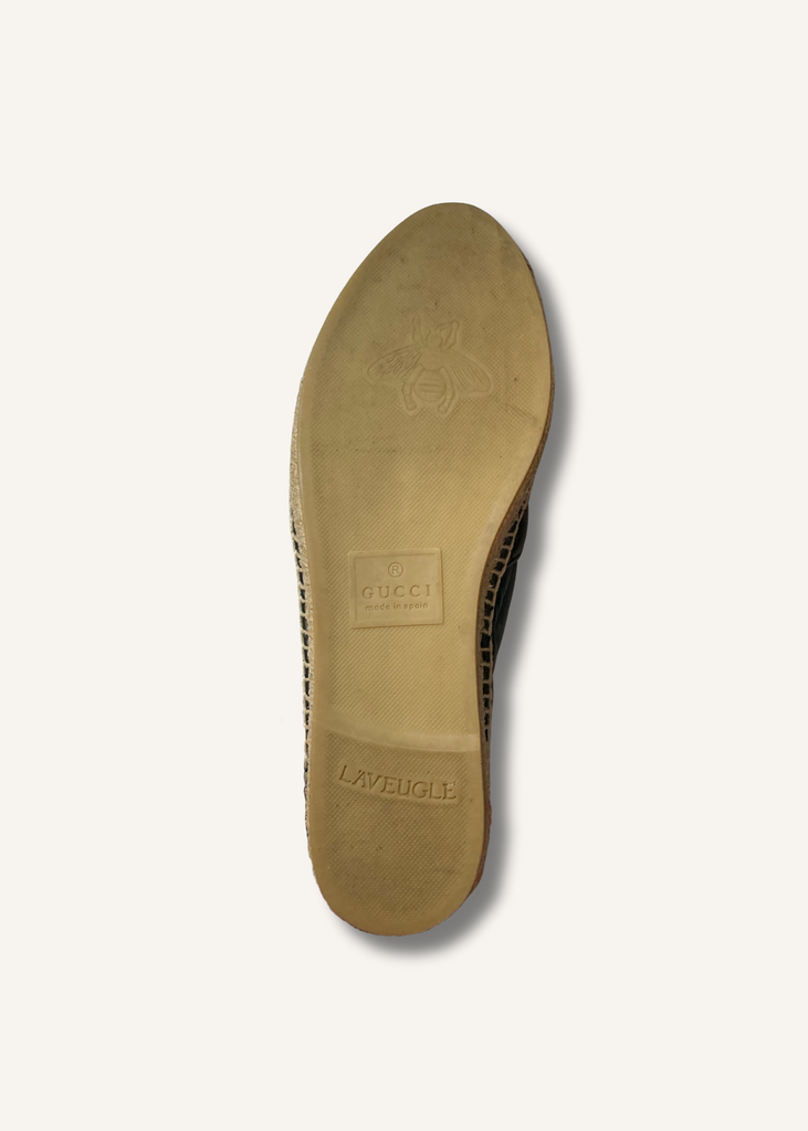 Gucci Black Marmont GG Espadrilles