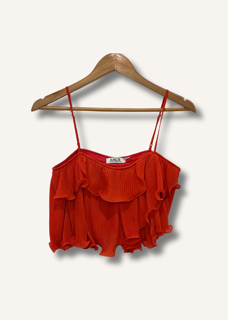 AMUR Ainsley Ruffle Tank