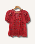 Ulla Johnson Pink Patterned Top