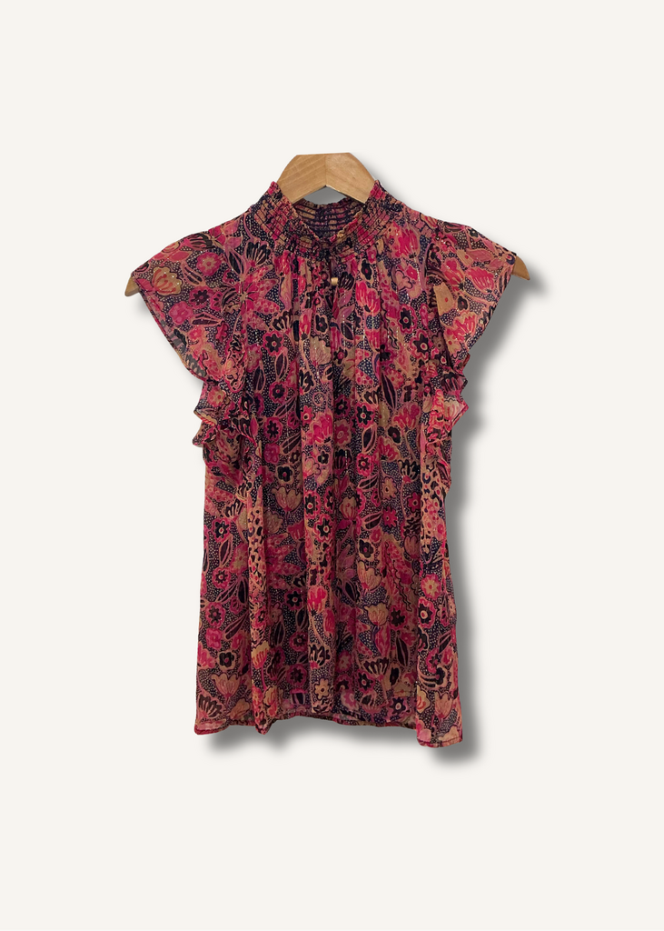 A.L.C Hayley Silk-Blend Top