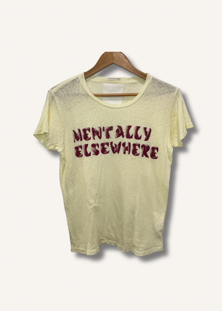 Mother The Sinful Slogan Print Crewneck T-Shirt