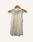 St. John Halter Necktie Top