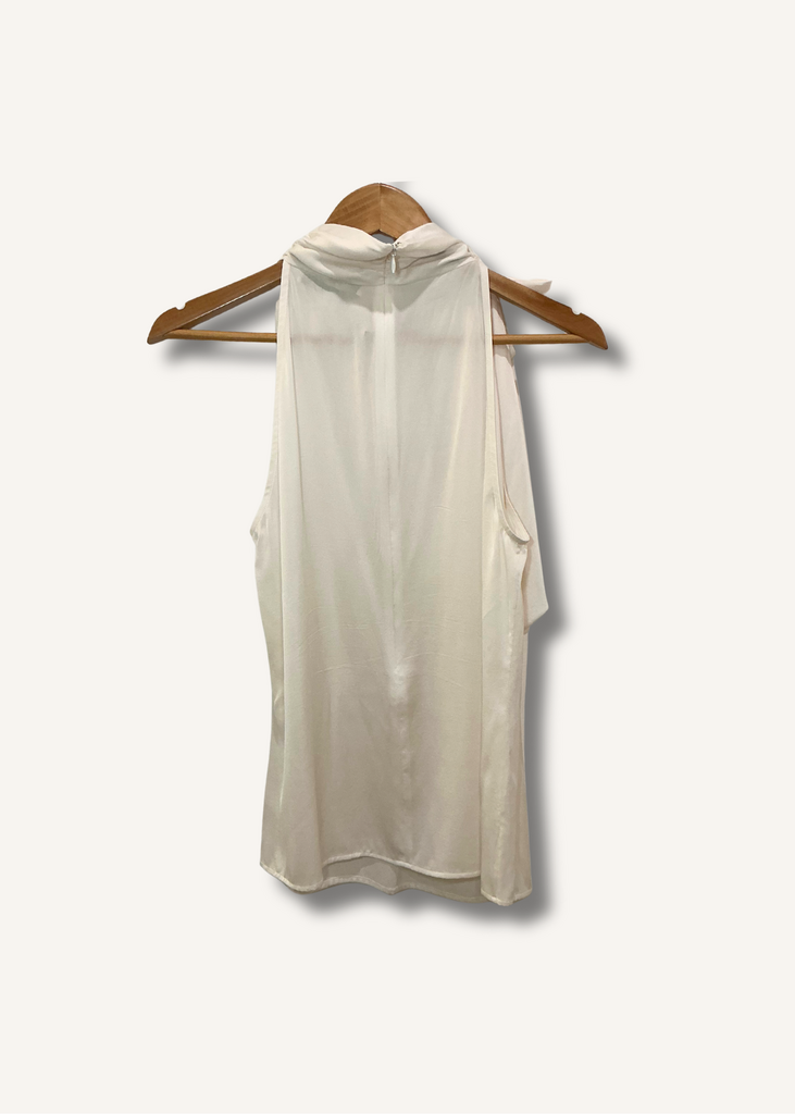 St. John Halter Necktie Top