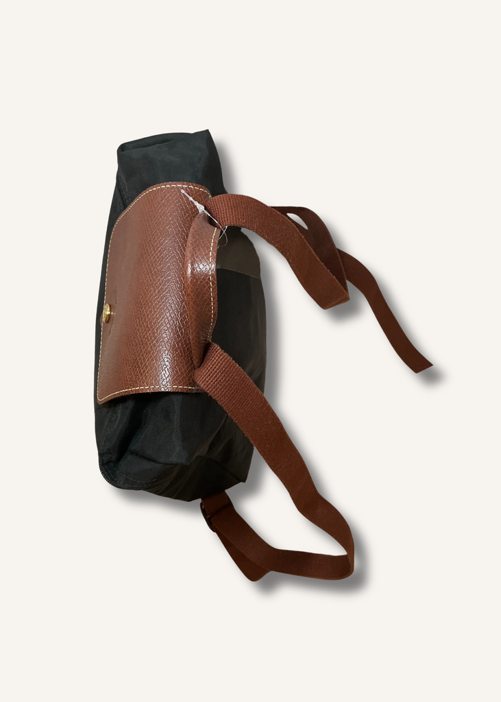 Longchamp Black Medium Le Pilage Original Backpack