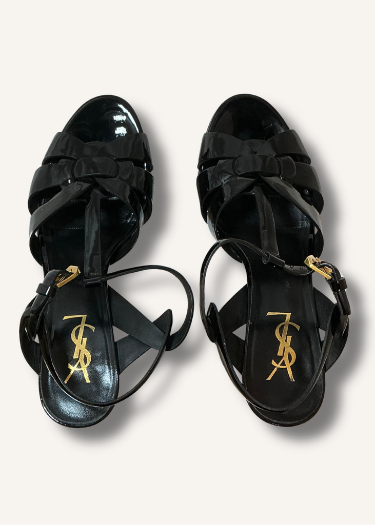 Saint Laurent Tribute T-Strap Platform Sandal