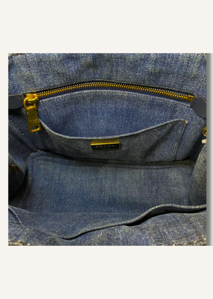 Prada Denim Canapa Bag