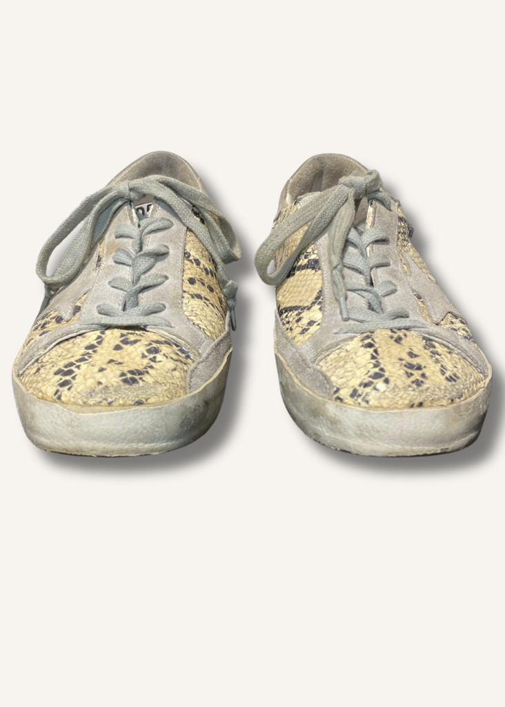 Golden Goose Snakeskin Superstar Sneakers