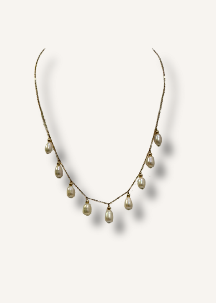 14k Gold Pearl Necklace