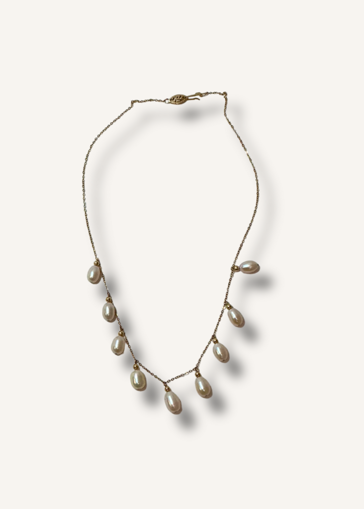 14k Gold Pearl Necklace