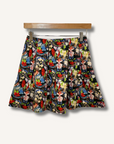 Alice + Olivia Island Watercolor Parson Pleated Skirt