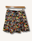 Alice + Olivia Island Watercolor Parson Pleated Skirt