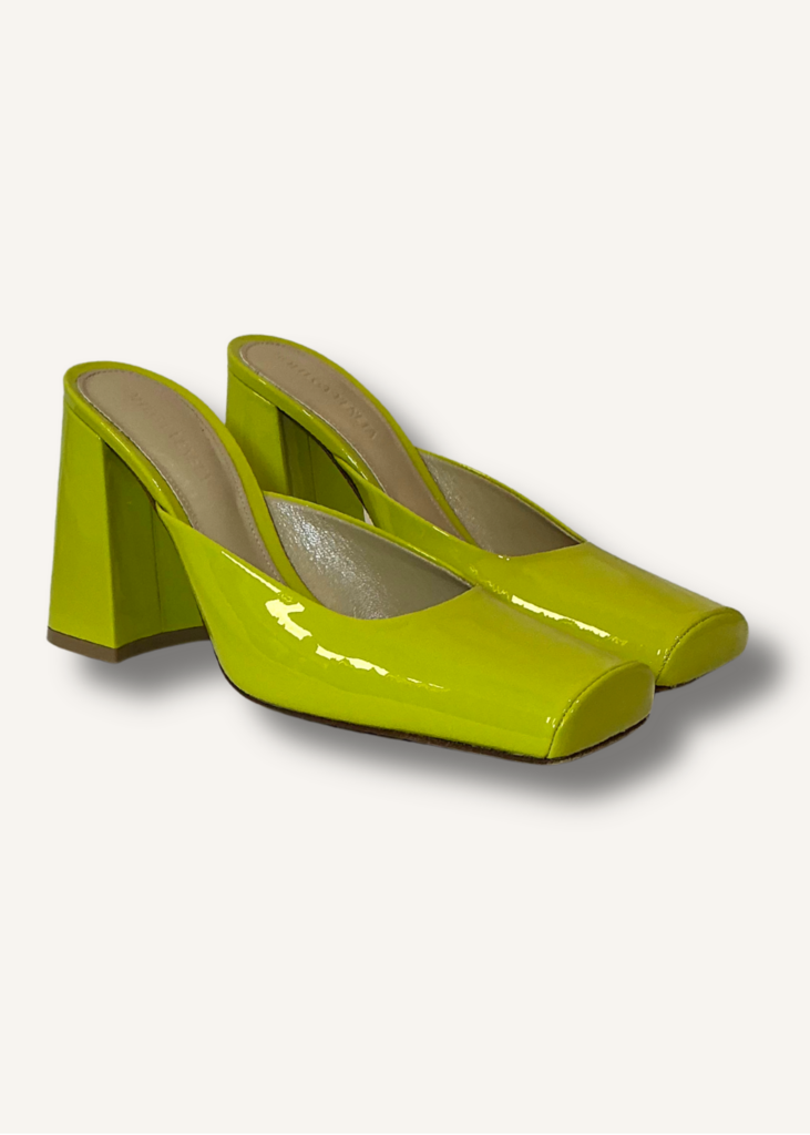 Bottega Veneta Tower 90 Patent Leather Mules