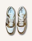 Prada Metallic Downtown Sneakers