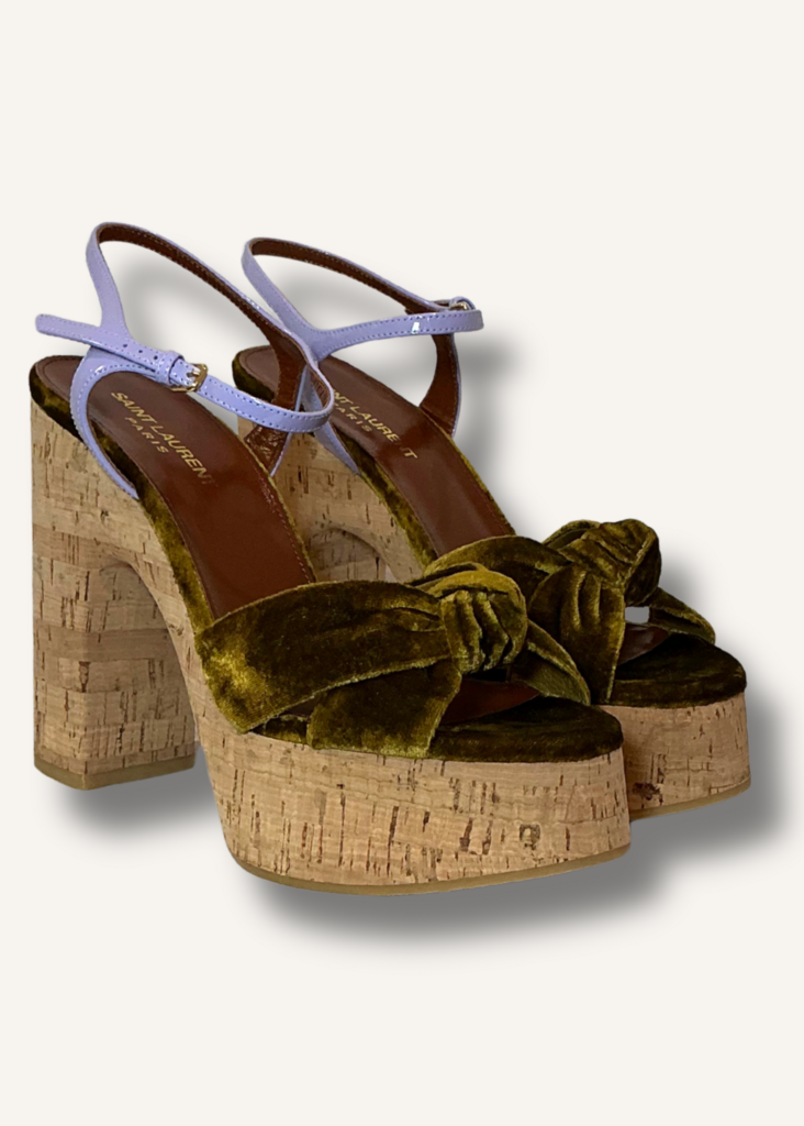 Saint Laurent Bianca St. Heaven Platform Heels