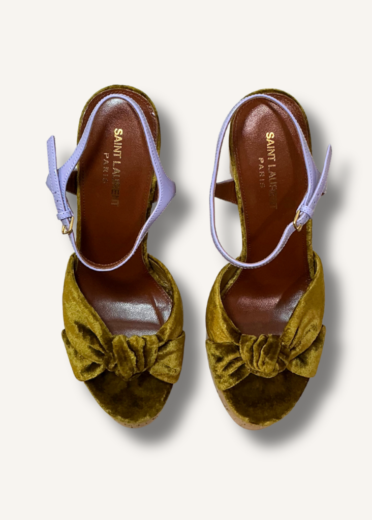 Saint Laurent Bianca St. Heaven Platform Heels