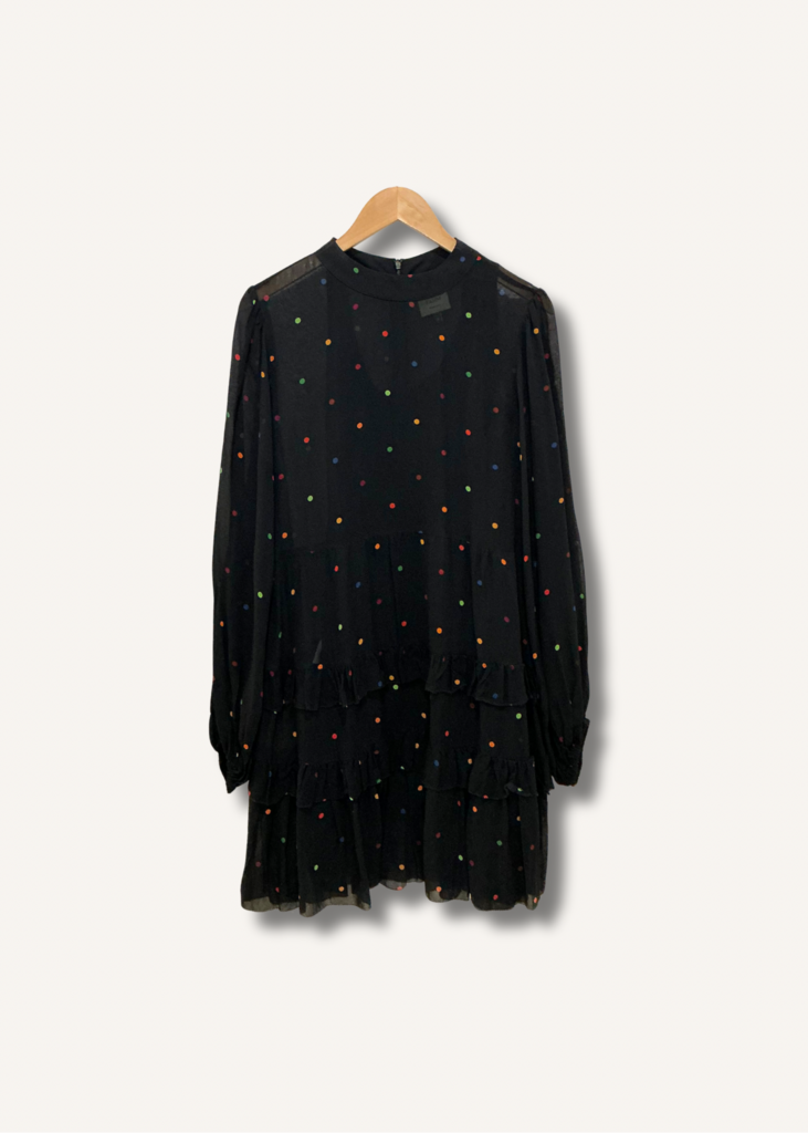 Farm Rio Sheer Polka Dot Dress