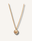 Tory Burch Pearl Logo Rope Necklace