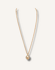 Tory Burch Pearl Logo Rope Necklace