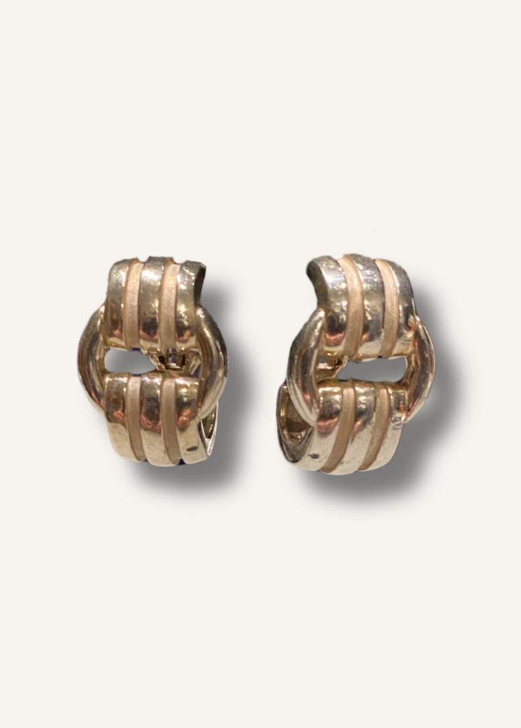Tiffany & Co Atlas Buckle Groove Hoop Earrings