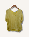 Vince Plissé Satin Top