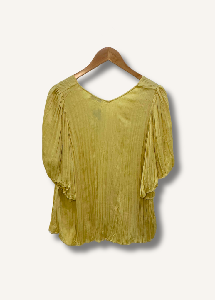 Vince Plissé Satin Top