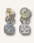 David Yurman Dangle Albion Pave Diamond Earrings