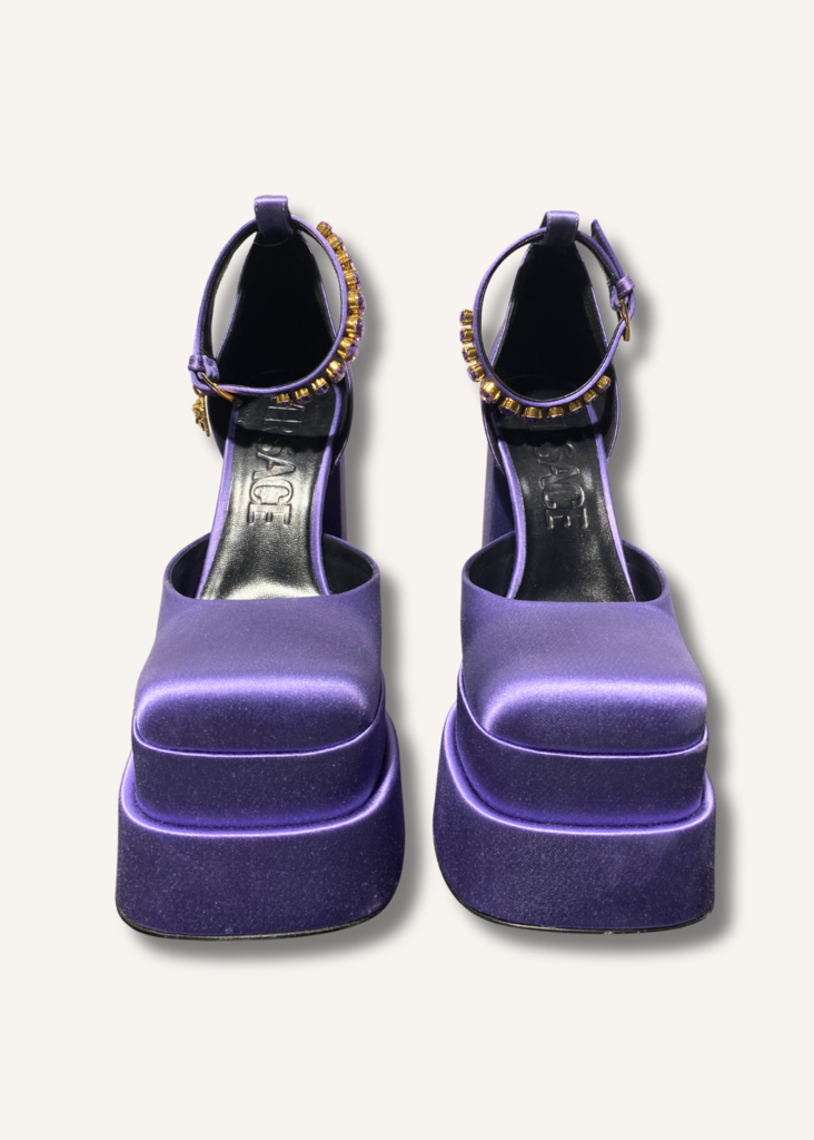 Versace Medusa Aevitas Satin Pumps