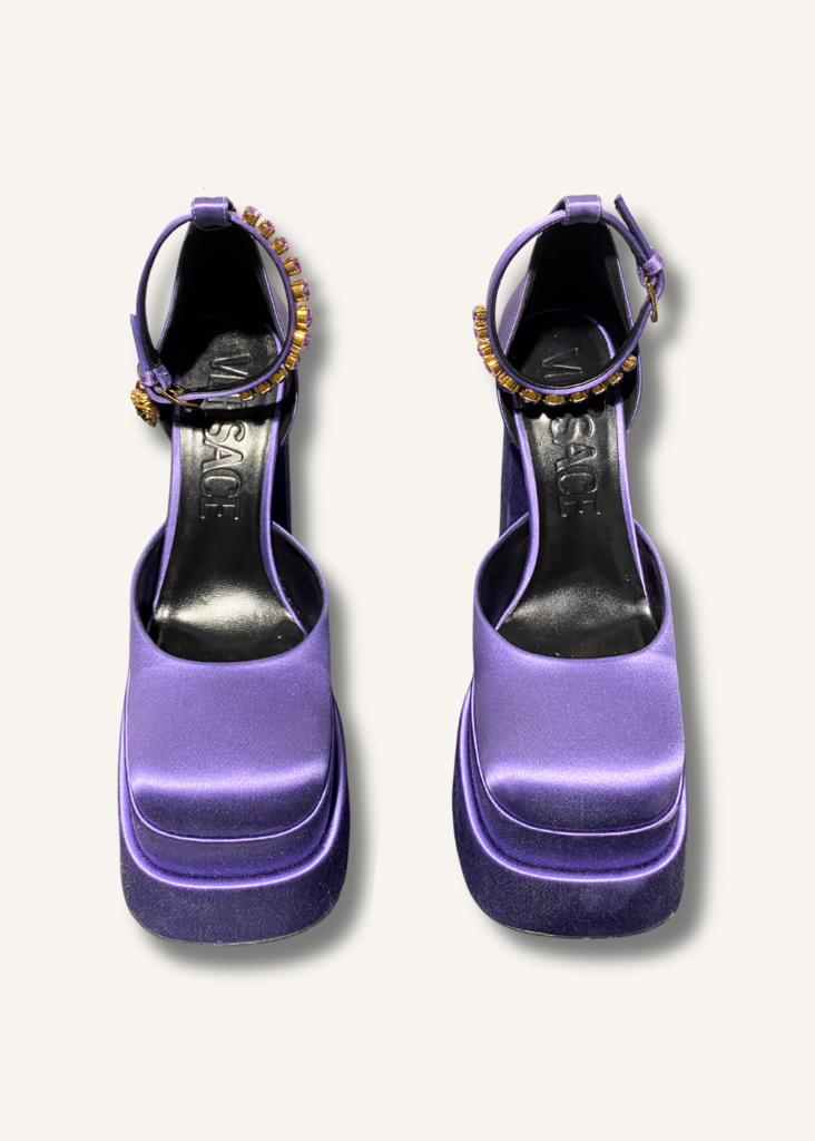 Versace Medusa Aevitas Satin Pumps