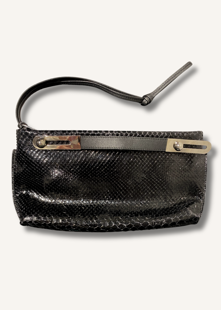 Loewe Missy Small Python Clutch
