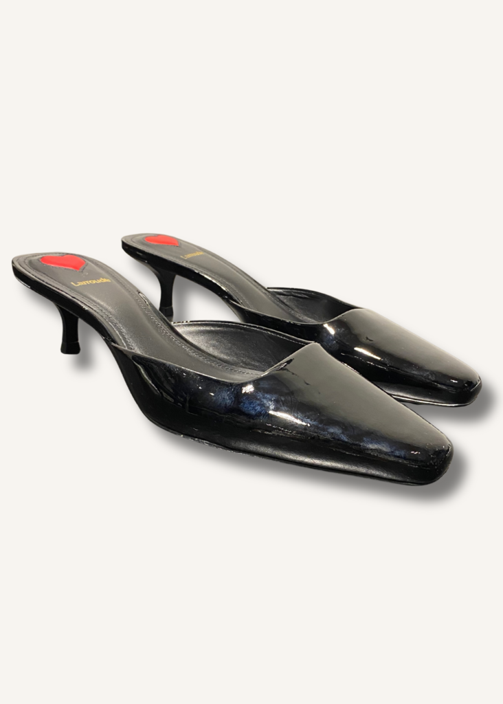 Larroude Amal Kitten Heel Mule
