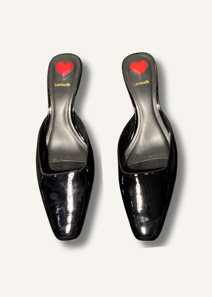 Larroude Amal Kitten Heel Mule