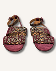 Alaia Suede Grommet Strap Sandals