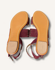 Alaia Suede Grommet Strap Sandals