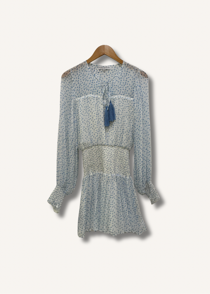 Karina Grimaldi Vintage Print Mini Dress