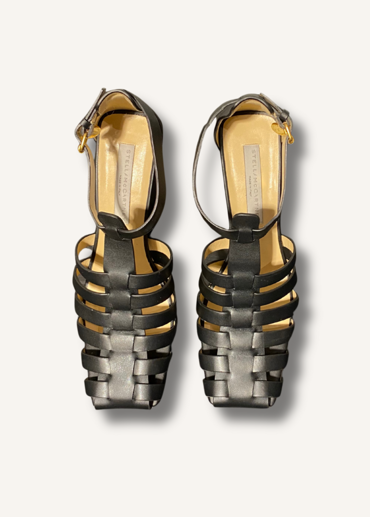 Stella Mccartney Cowboy T-Bar Heeled Sandals