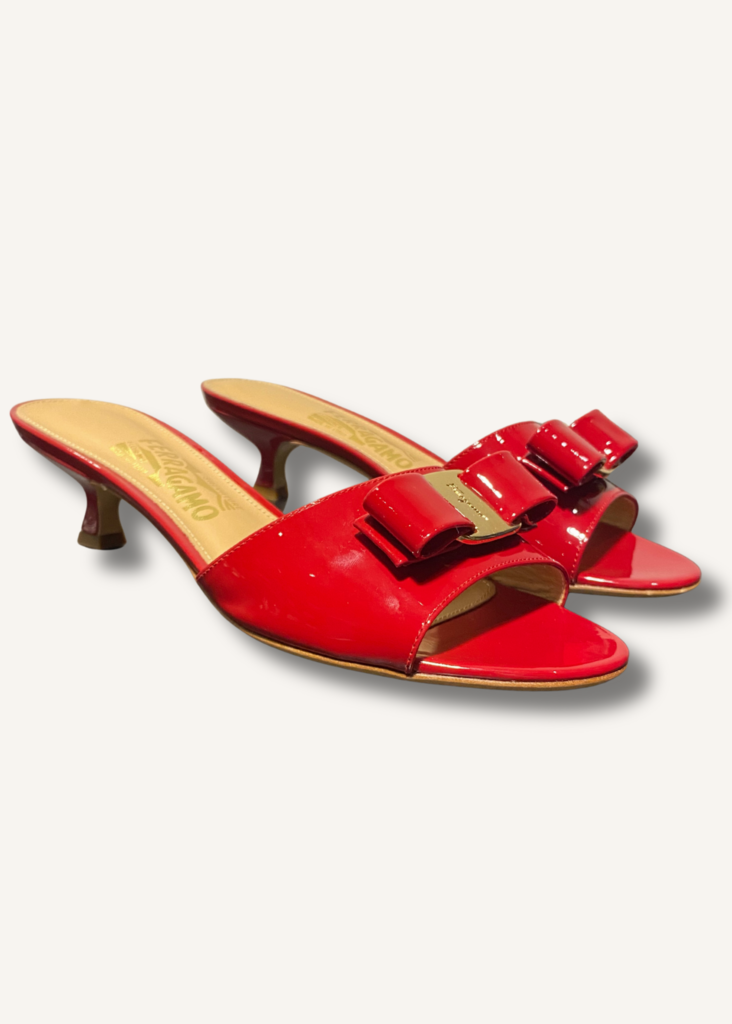 Ferragamo Ginostra Kitten-Heel Sandals