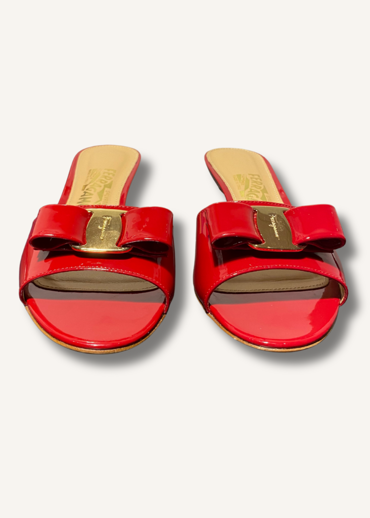 Ferragamo Ginostra Kitten-Heel Sandals