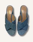 Gianvito Rossi Sheridan Denim Platform Sandals