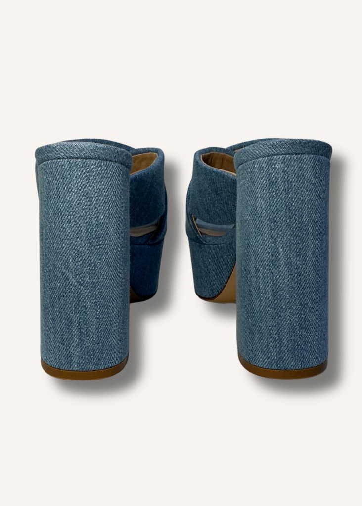 Gianvito Rossi Sheridan Denim Platform Sandals
