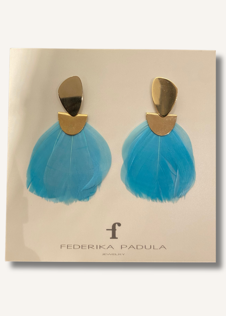 Federika Padula Feather Earrings