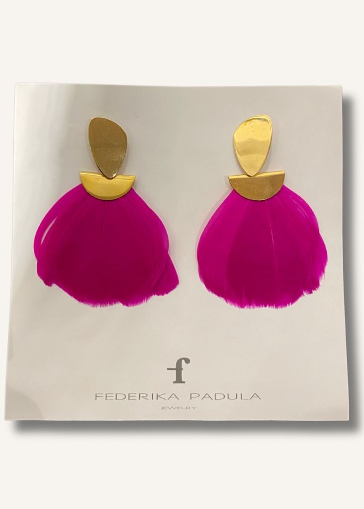 Federika Padula Feather Earrings